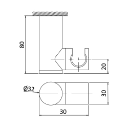 Тримач для ручної лійки SHOWER SYSTEMS 145 580 6 BRUMA