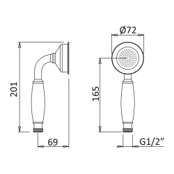 Ручна лійка SHOWER SYSTEMS 145 510 4 BRUMA