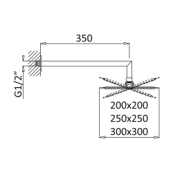 Стельова лійка з тримачем SHOWER SYSTEMS 145 526 0 BRUMA