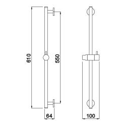 Душова штанга SHOWER SYSTEMS 145 570 4CR BRUMA