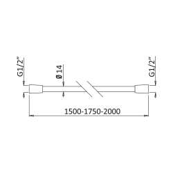 Шланг душовий 2 м SHOWER SYSTEMS 145 630 3 BRUMA