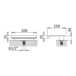 Вилив-водоспад на борт ванни SHOWER SYSTEMS 145 641 0 BRUMA
