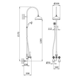 Душова система IMPERIAL 117 275 1 BRUMA