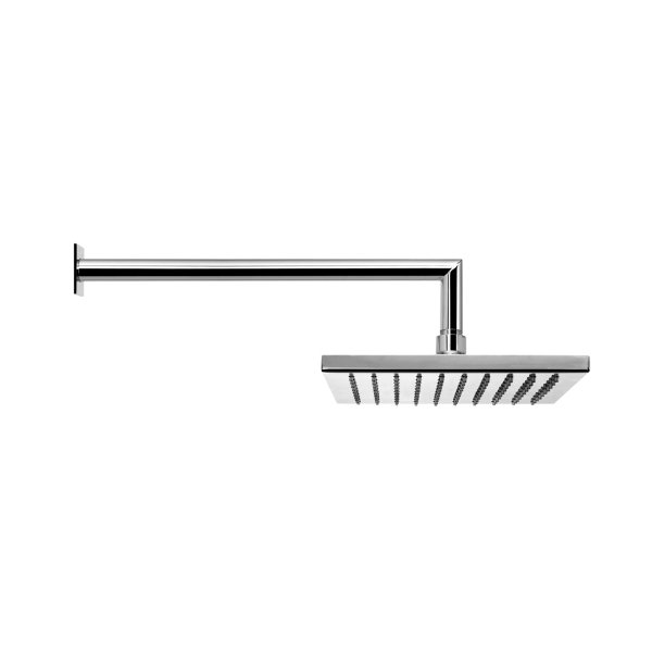 Душова лійка ABS 200x200мм з кріпленням 350 мм SHOWER SYSTEMS 145 523 9CR BRUMA