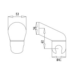 Тримач для ручної лійки SHOWER SYSTEMS 145 580 4CR BRUMA