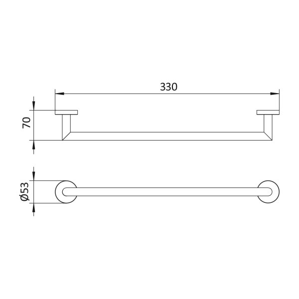 Рушникотримач 300 мм MARIS 177 000 3 BRUMA
